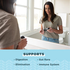 Ancient Nutrition Probiotics for Women bottle scene emphasizing convenient once-daily use