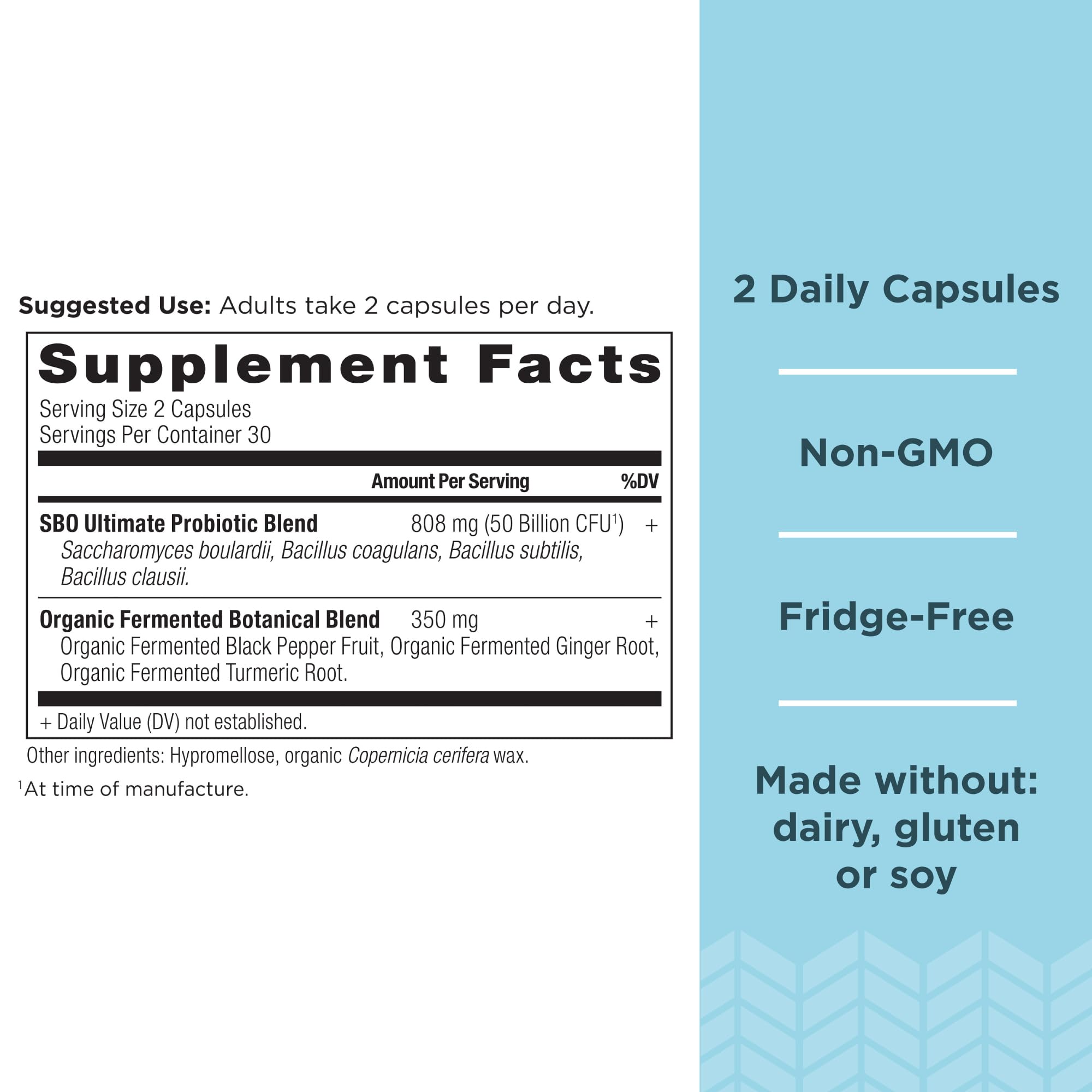 Ancient Nutrition SBO Probiotics Ultimate capsules close-up showing digestion support potential
