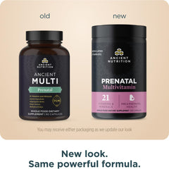 Ancient Nutrition TCM prenatal blend featuring ginger for tummy comfort during pregnancy