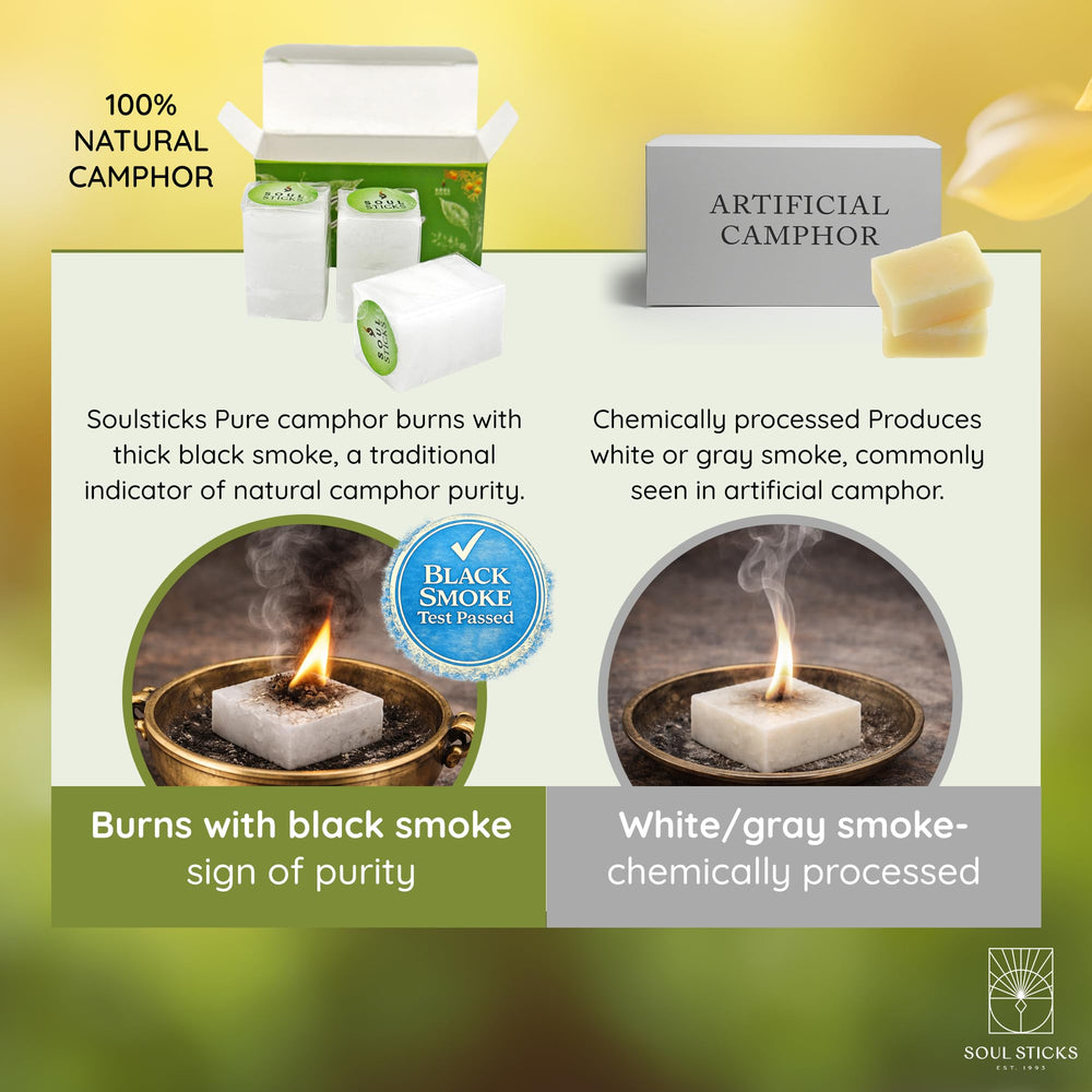 Ancientveda camphor tablet keeps wardrobe fresh and insect-free.