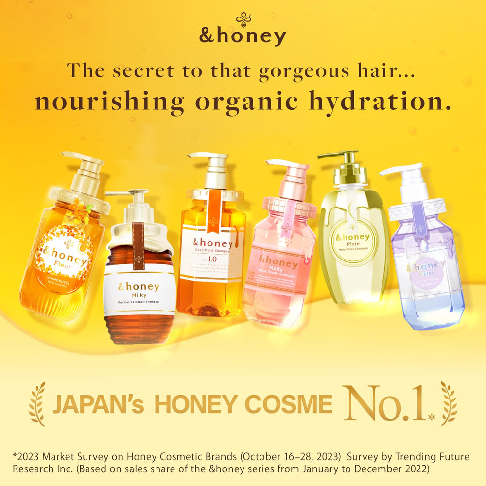 & Honey Melty Moisture Conditioner tube nourishes and smooths with honey blend.