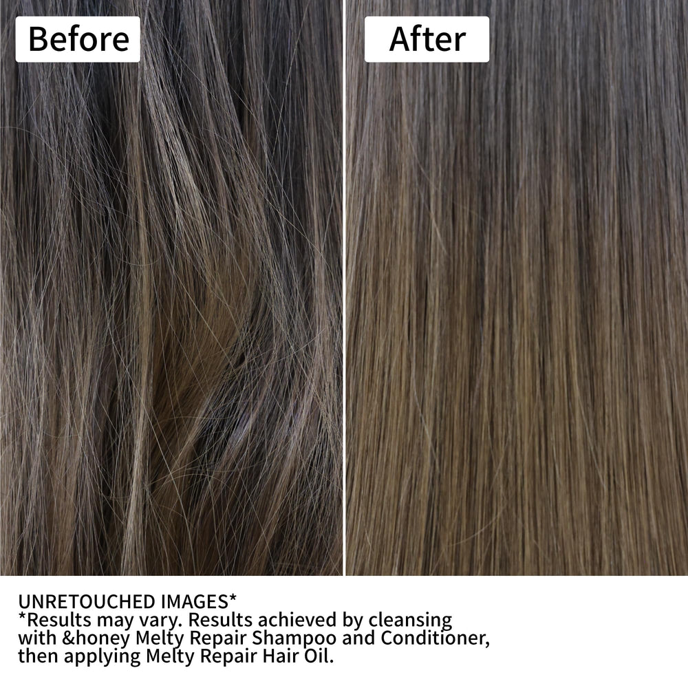 & Honey Melty Moisture Sulfate-Free Claim emphasizes gentle cleansing.