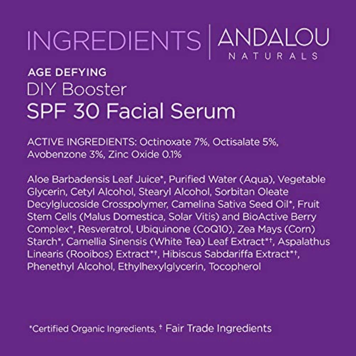 Andalou Naturals DIY Booster SPF 30 application illustrates daily use with moisturizer