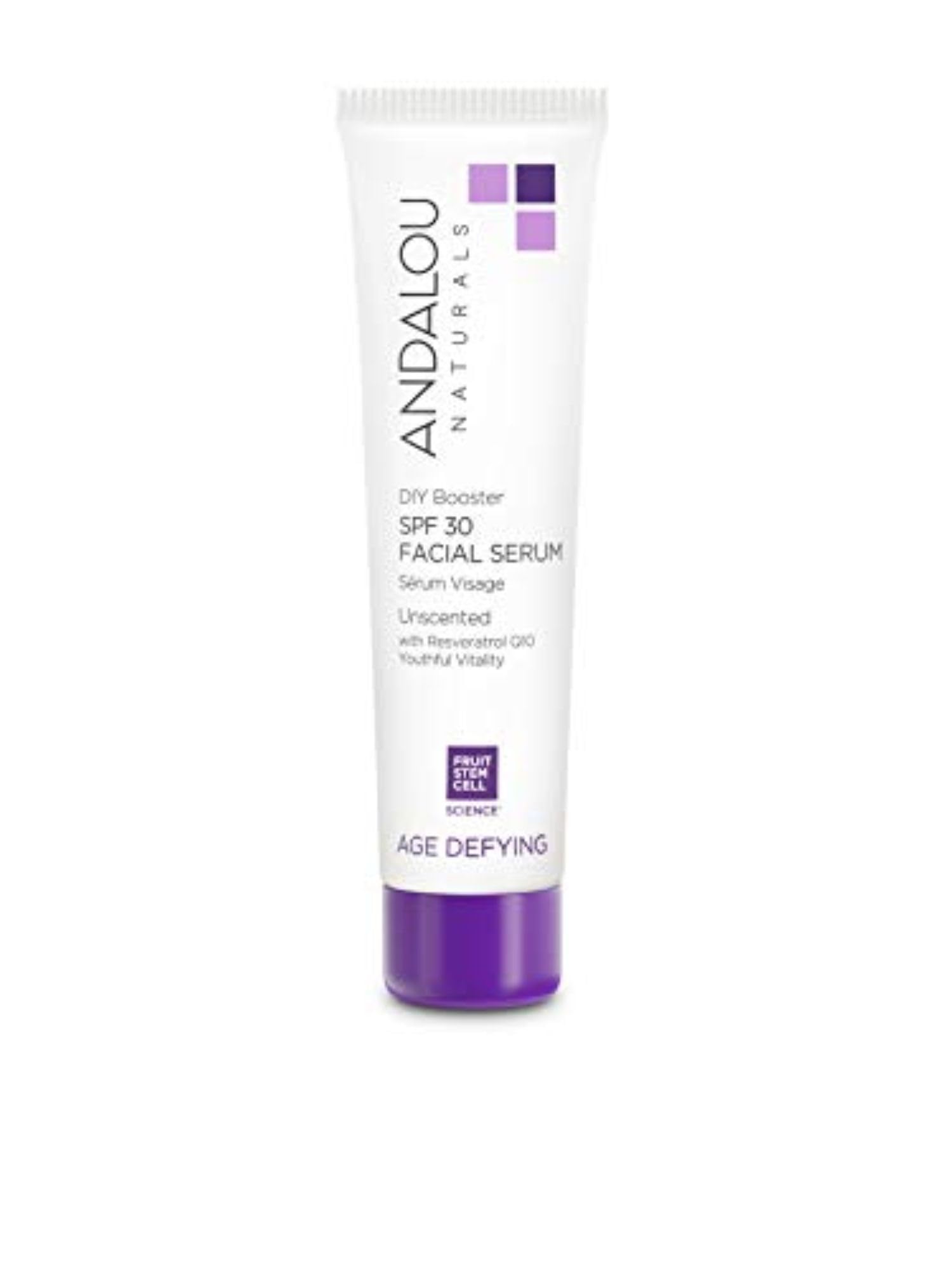 Andalou Naturals DIY Booster SPF 30 bottle for easy on-the-go sun protection