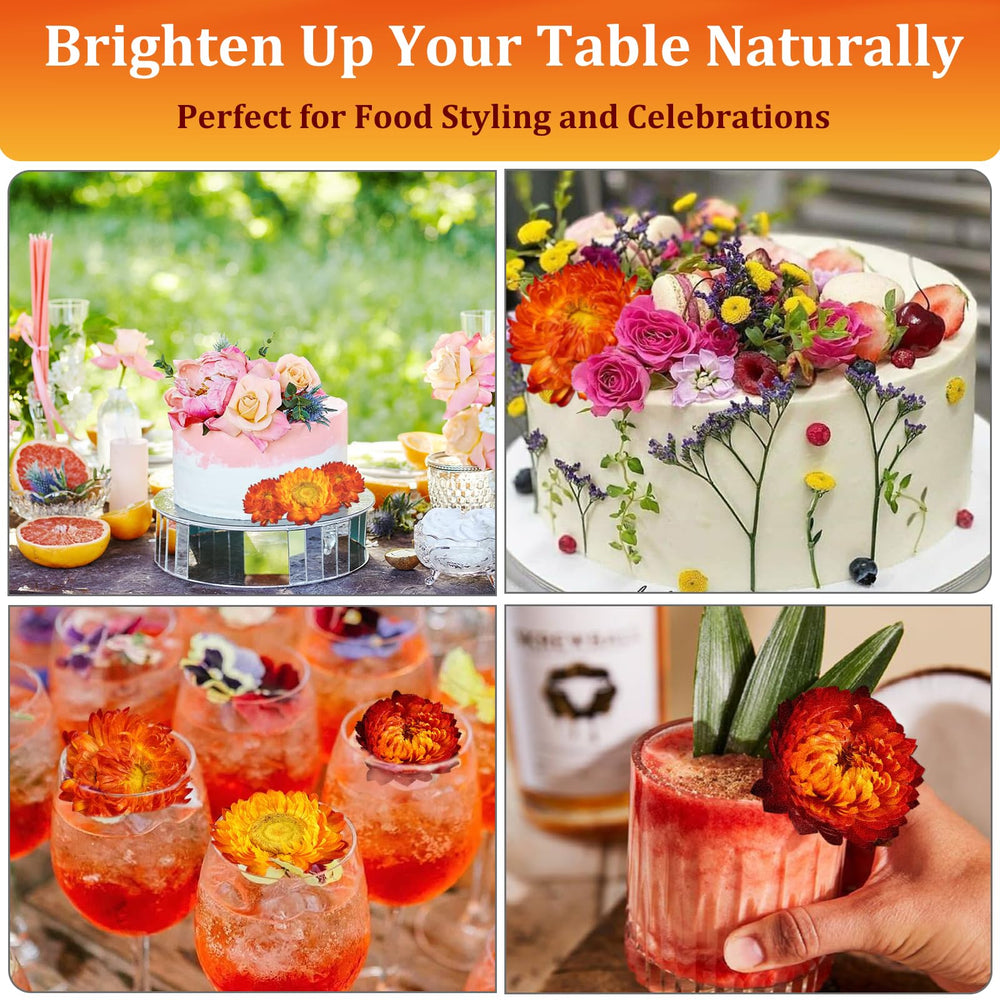 Andekas drink decoration dried flowers elevate beverages with floral notes.