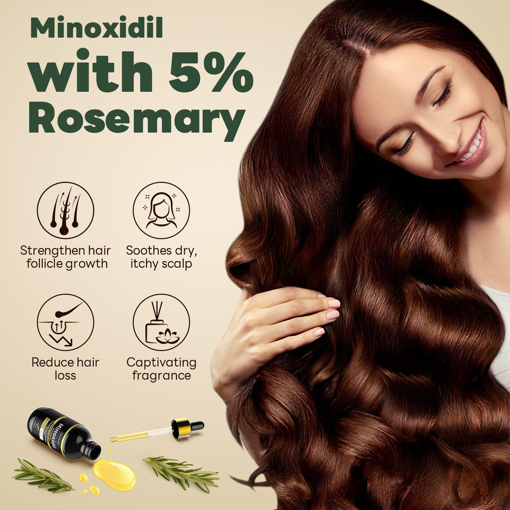 Andelusita rosemary biotin essence packaging highlights nourishing scalp care.