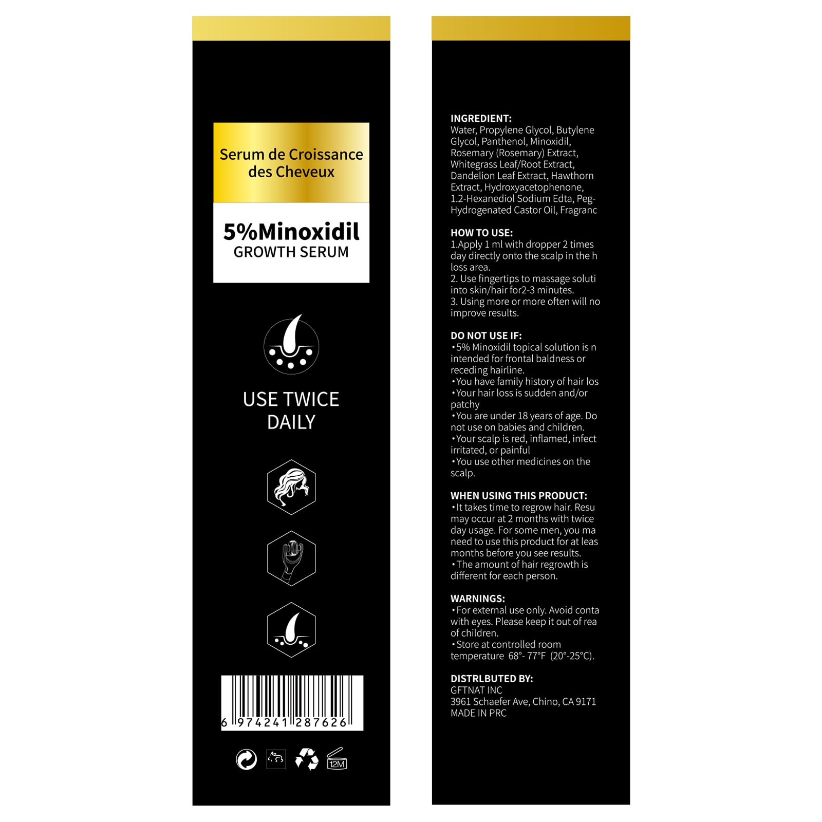 Andelusita unisex hair beard serum packaging implies adaptable use.