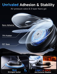 Andery 15W fast charging supports efficient power on the go.