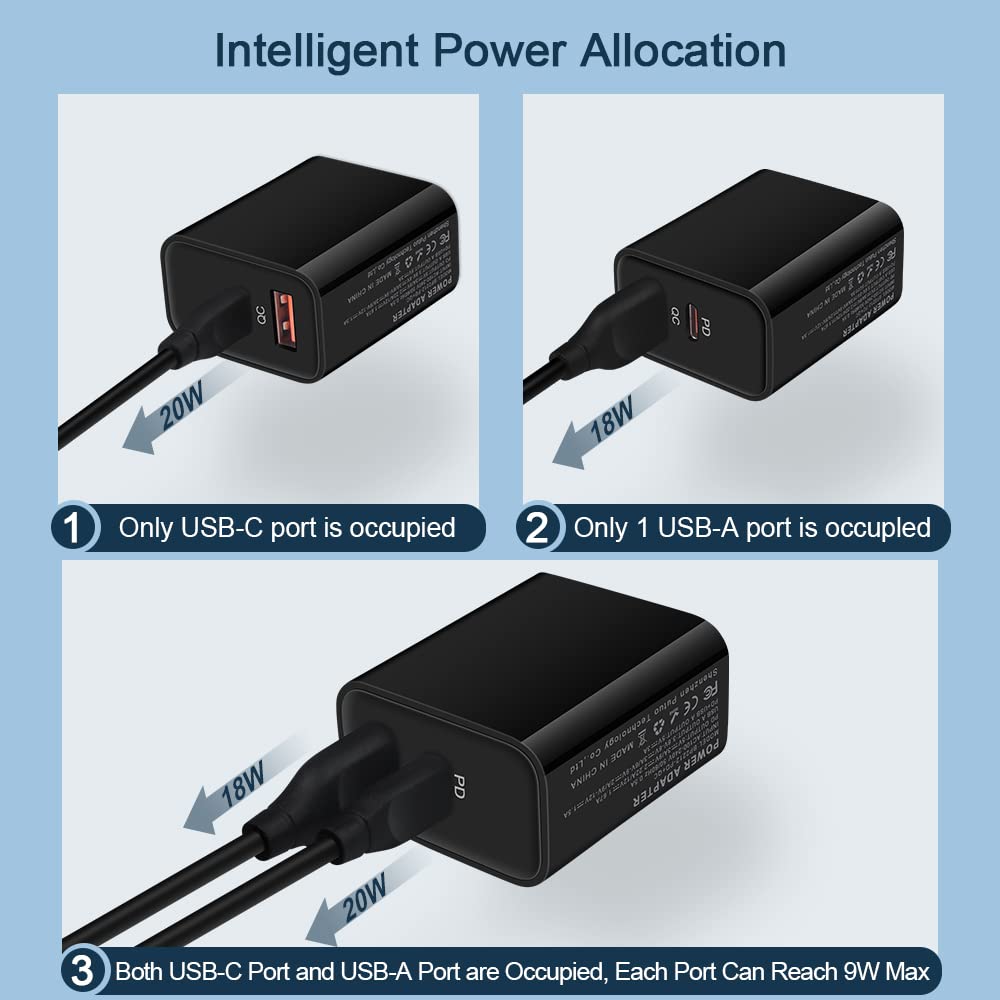 Andhot packaging display with charger and cable included for convenient setup.