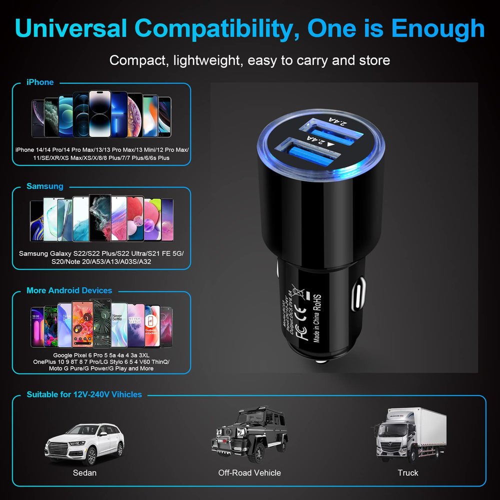 ANDHOT travel-friendly charger is compact for easy portability