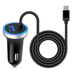 AndHot USB-C car charger front view, compact design for on-the-go charging.