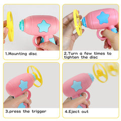 Andiker cat fetch toy orange propeller in motion for curious cats