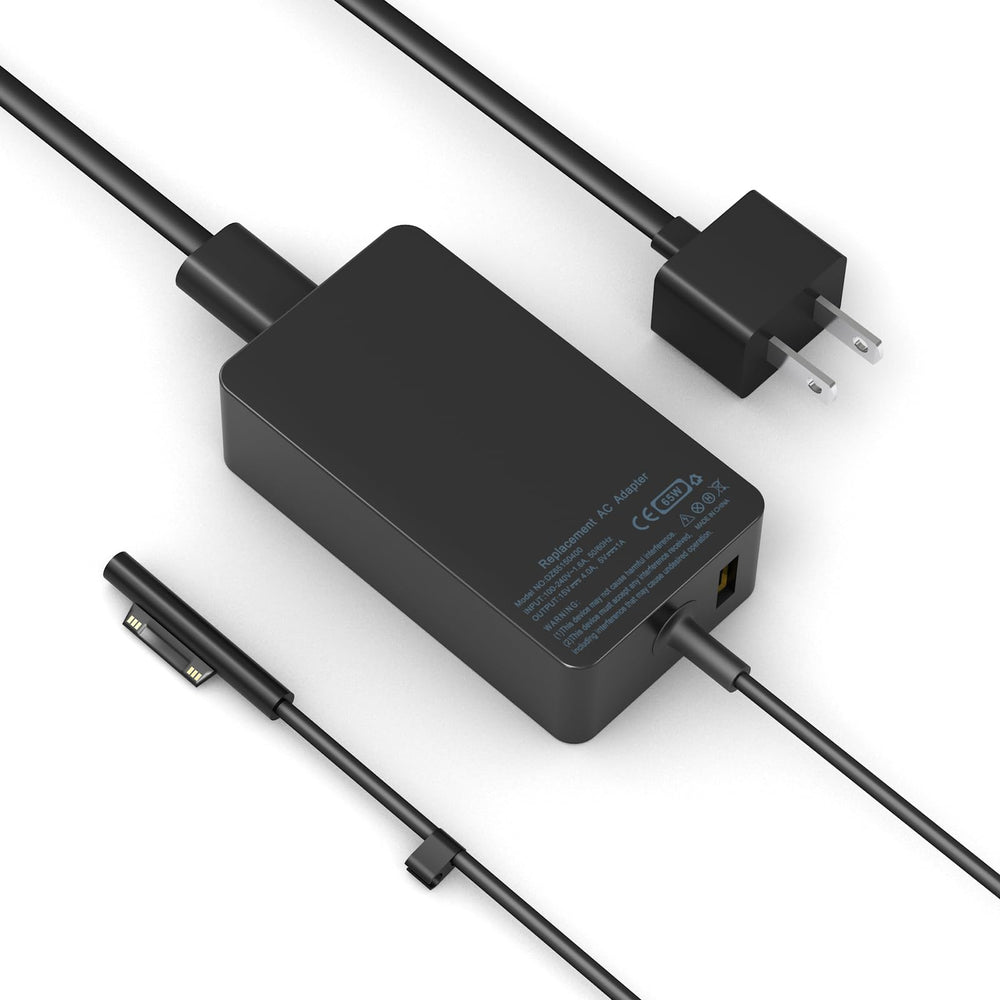 Andingker 65W Surface Pro charger front view with fast charging capability.