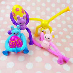 Anditoy bunny suction cup pop tubes pack 2 promotes fine motor skills