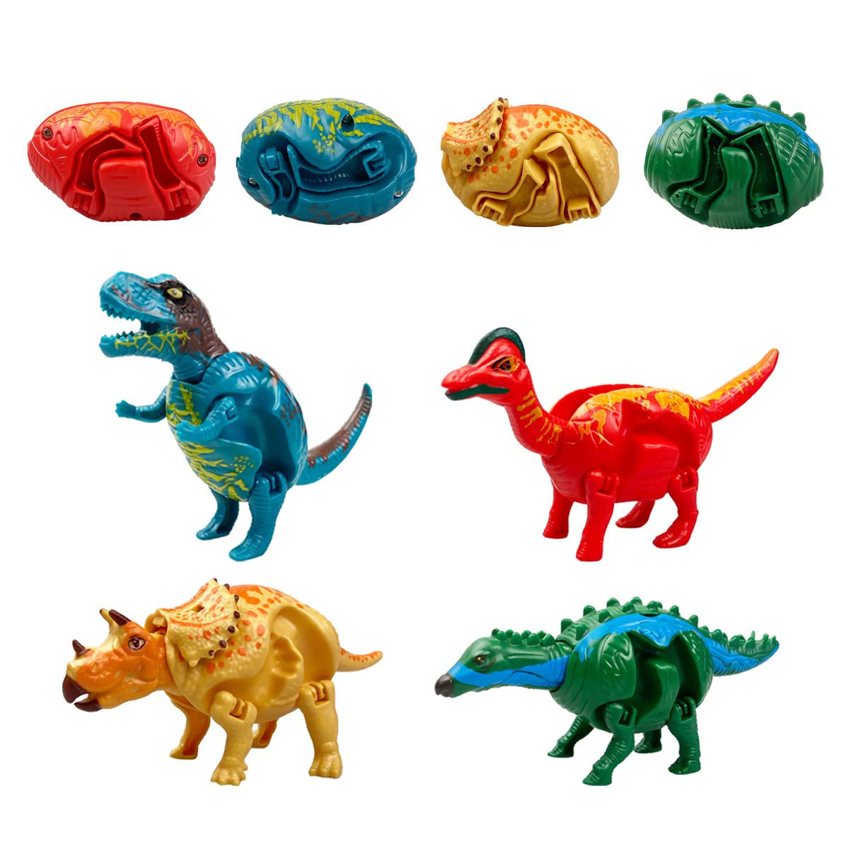 Anditoy dinosaur deformation egg opened to reveal its toy inside