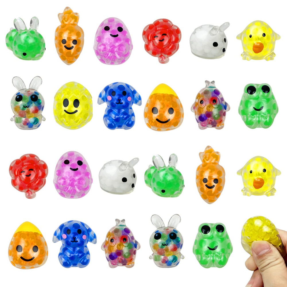 Anditoy Easter mini stress balls in mixed colors for quick desk relief.