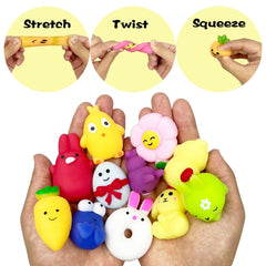 Anditoy Easter Mochi Squishy chick figures provide gentle, stress free play for kids.