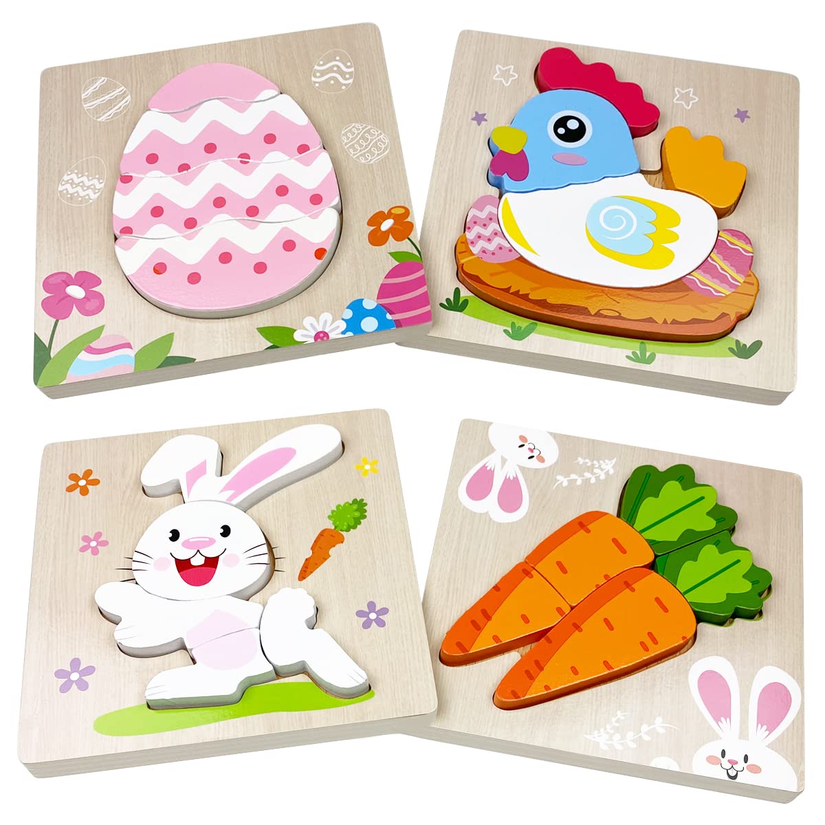 Anditoy Easter puzzle egg close-up for early shape recognition and color learning.