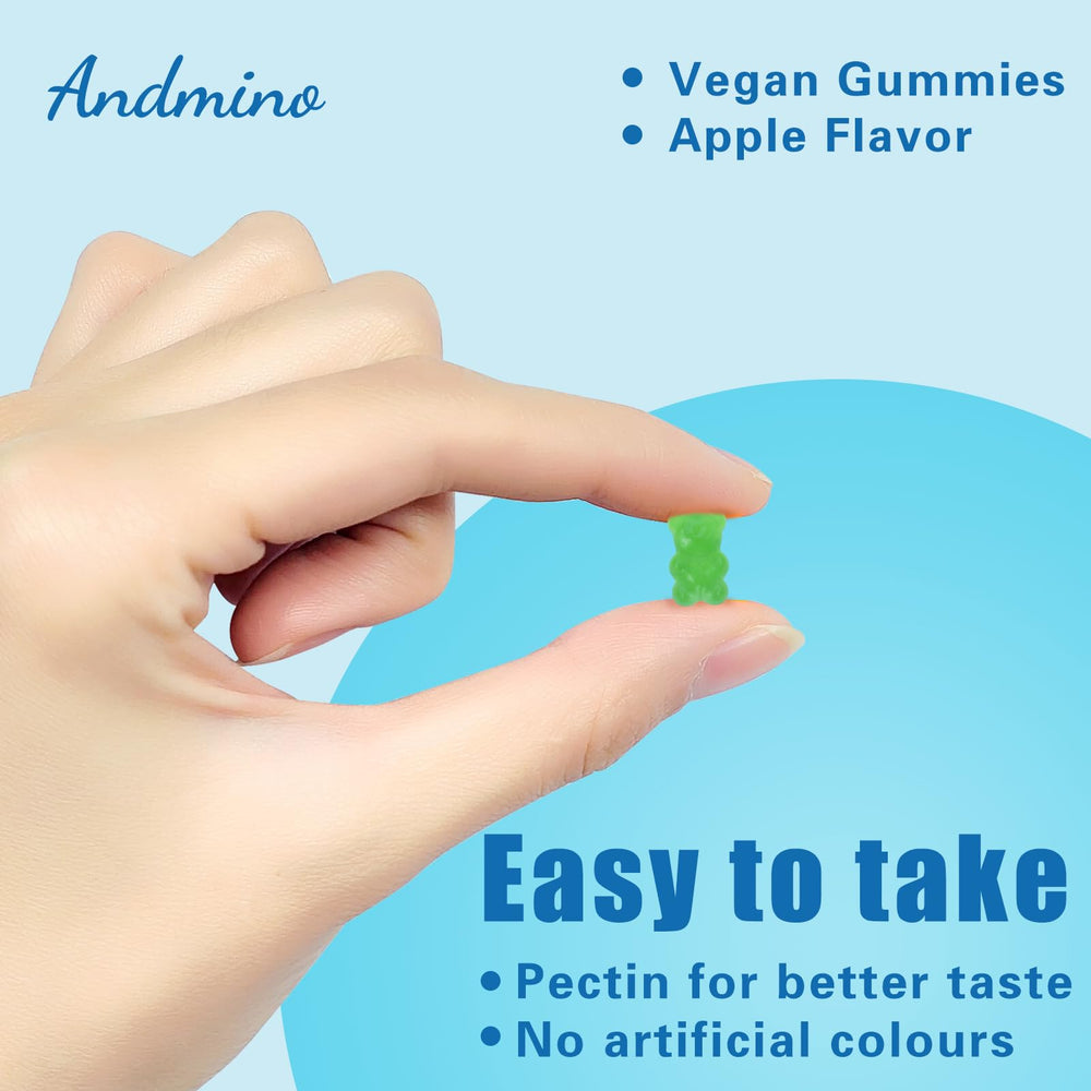 andmino HMB and L-Leucine Gummies trehalose detail shows gentle sweetness.
