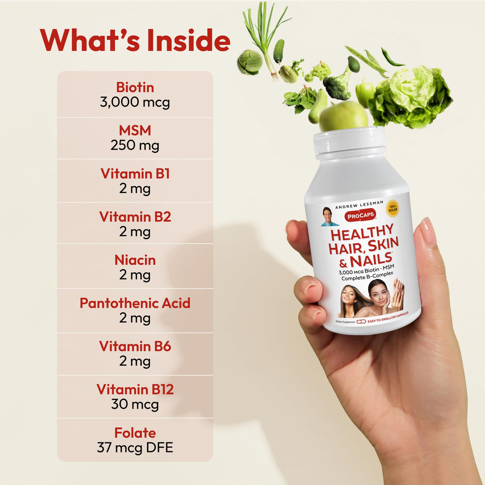 Andrew Lessman Biotin 3000 mcg — high-bioactivity hair support.