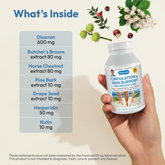 Andrew Lessman Diosmin-Hesperidin blend illustration emphasizes vascular support ingredients.