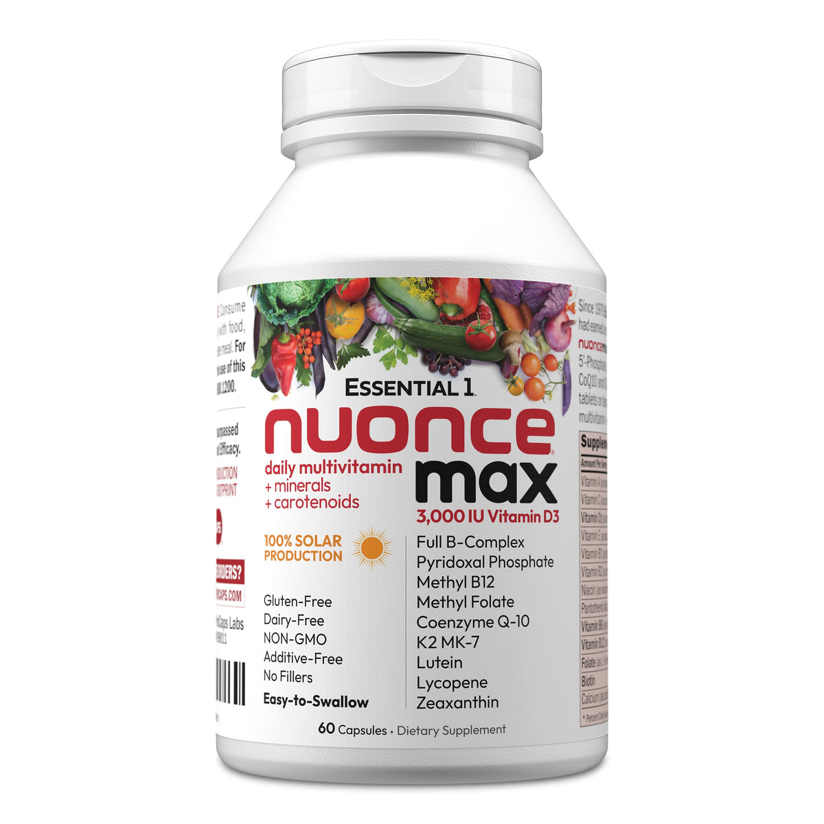 ANDREW LESSMAN Essential-1 Nuoncemax bottle front highlighting high-potency daily multivitamin.
