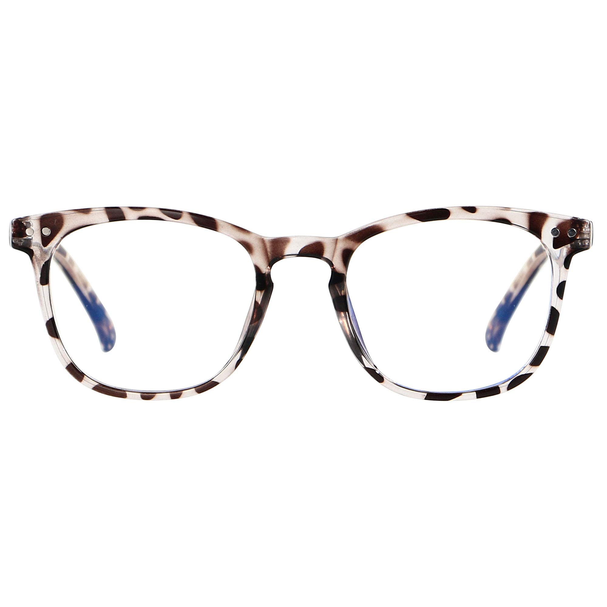 ANDWOOD blue light blocking glasses with small-face leopard frame for all-day comfort and screen use