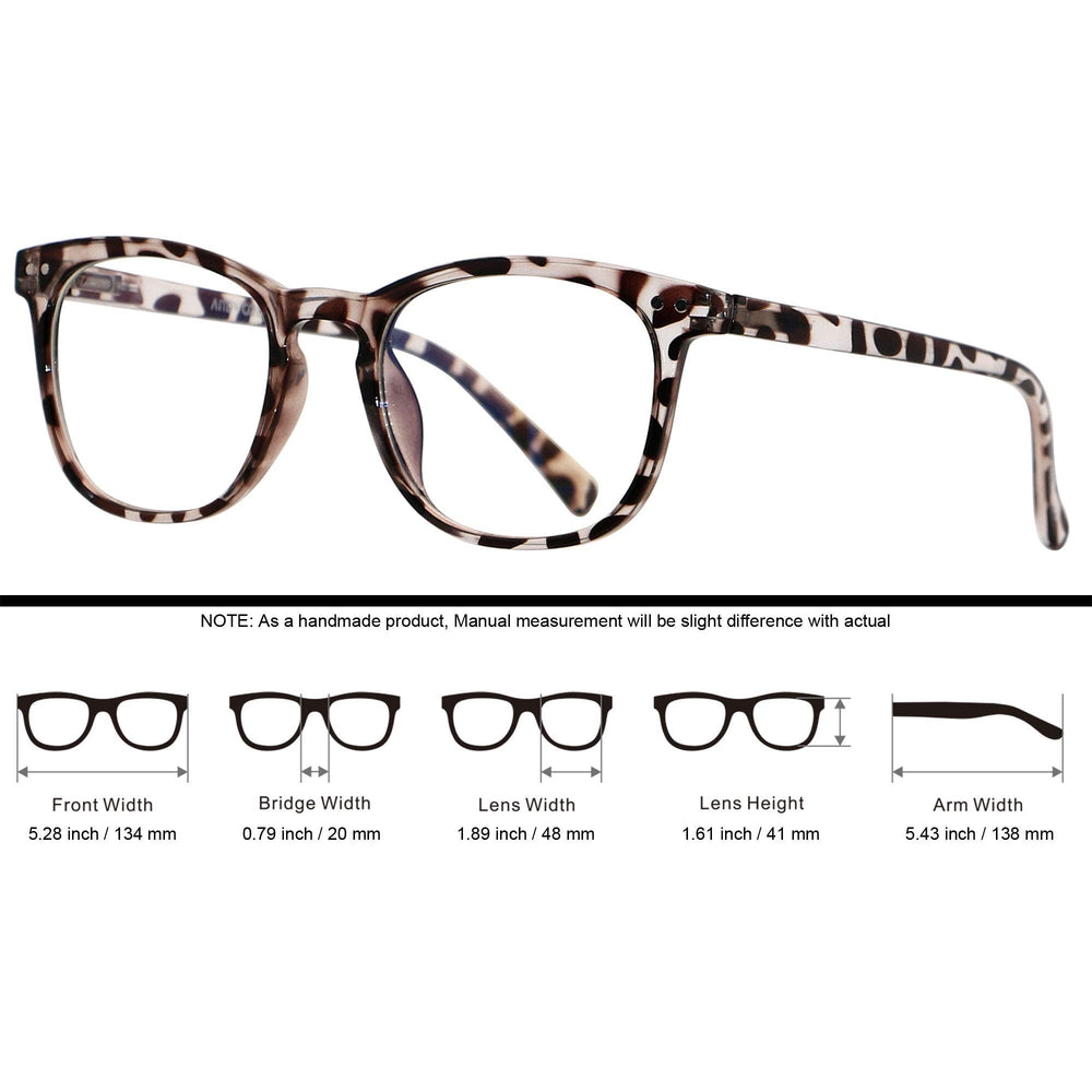 ANDWOOD UV400 protection reduces glare during daytime work and study