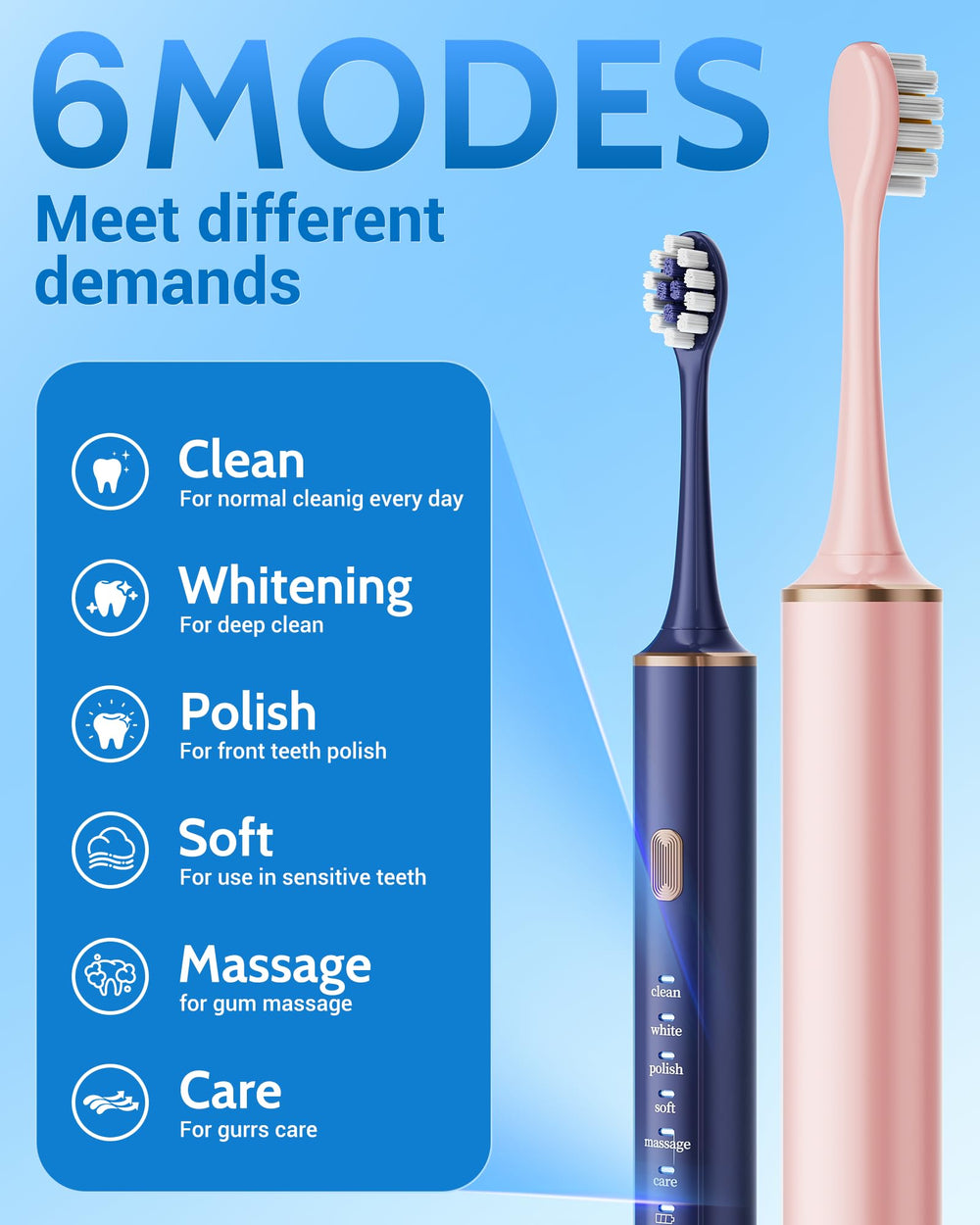 Aneebart twelve soft-pointed brush heads set for gentle deep cleaning.