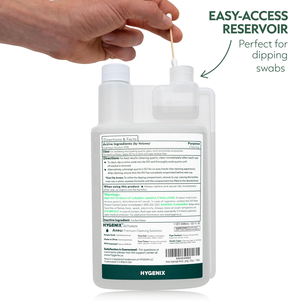 Aneu quartz-cleaning application highlights effective residue removal.