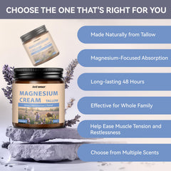 AnFamer magnesium cream close up highlighting rich shea butter hydration