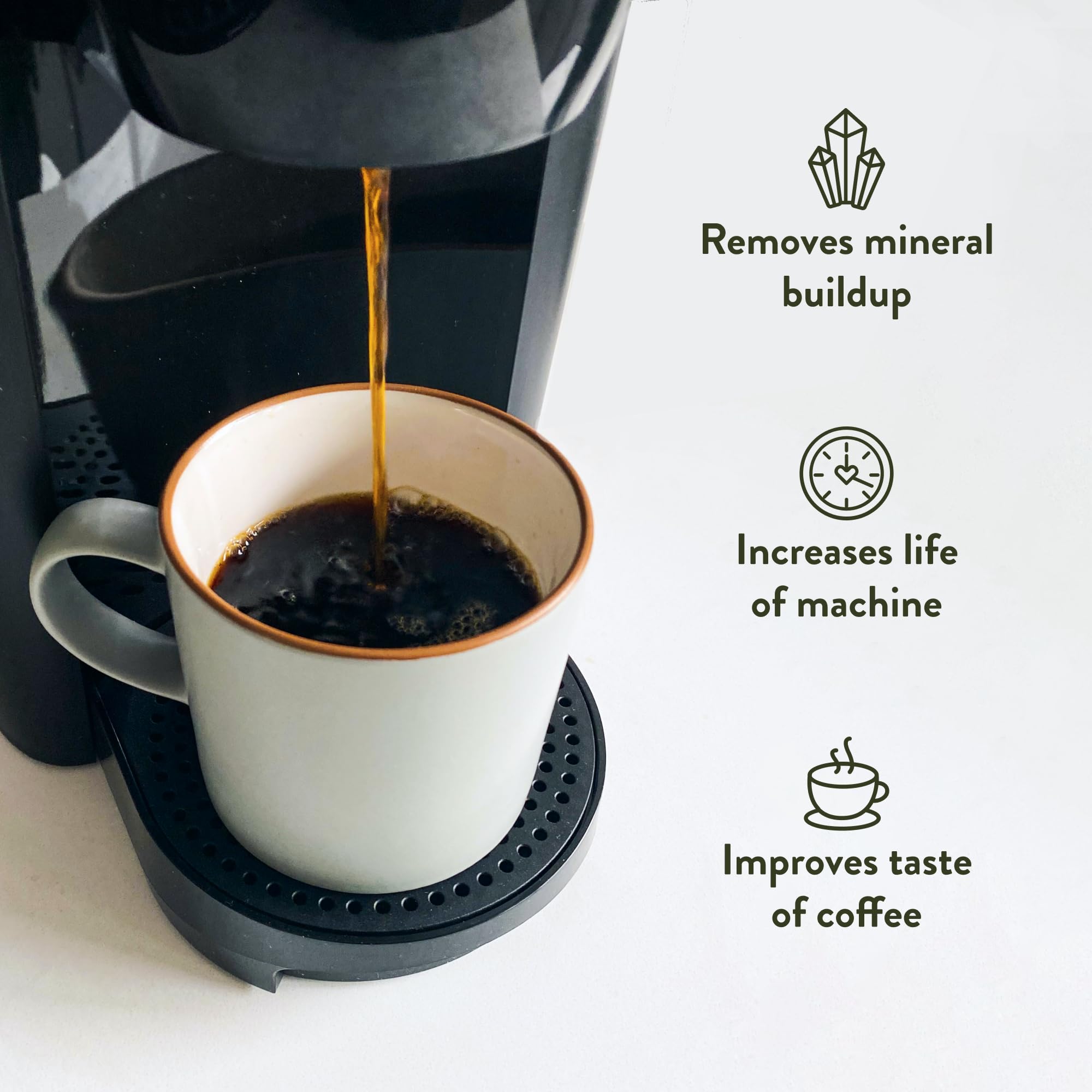 Angelino's Coffee descaler in a Keurig improves brewing flow