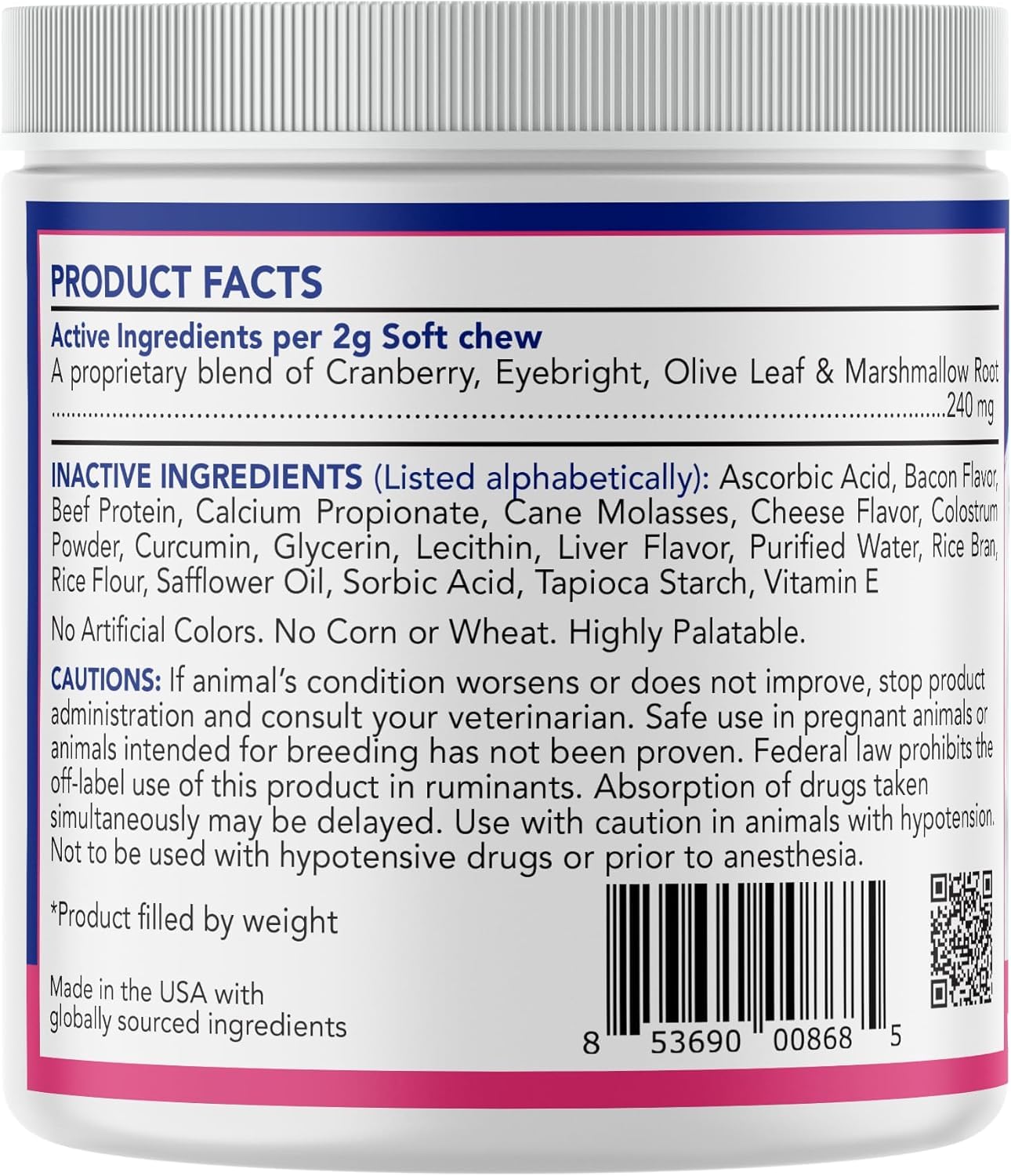 ANGELS' EYES Natural Plus palatable daily treat for dogs
