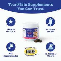 ANGELS' EYES Natural Plus USA-made seal signals trusted daily dog supplement