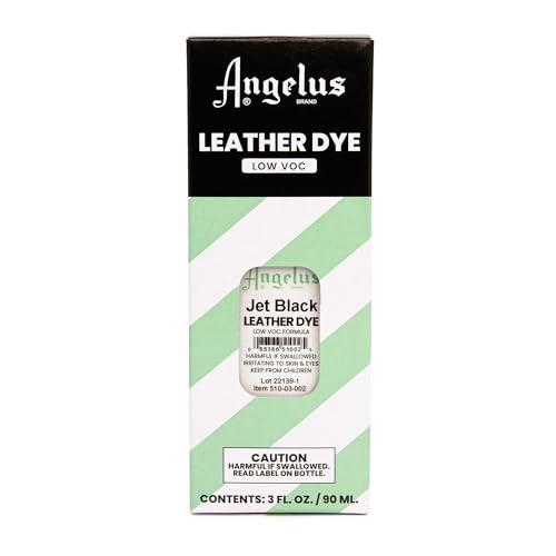 Angelus Leather Dye with dabber included for precise, even color application