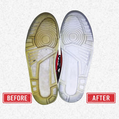 Angelus Sole Bright application brush in use for easy restoration.