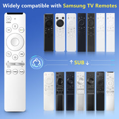 Pairing step image demonstrating quick setup with Samsung TVs using Angrox remote.