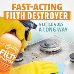 ANGRY ORANGE citrus scent lingers after cleaning for a refreshed space