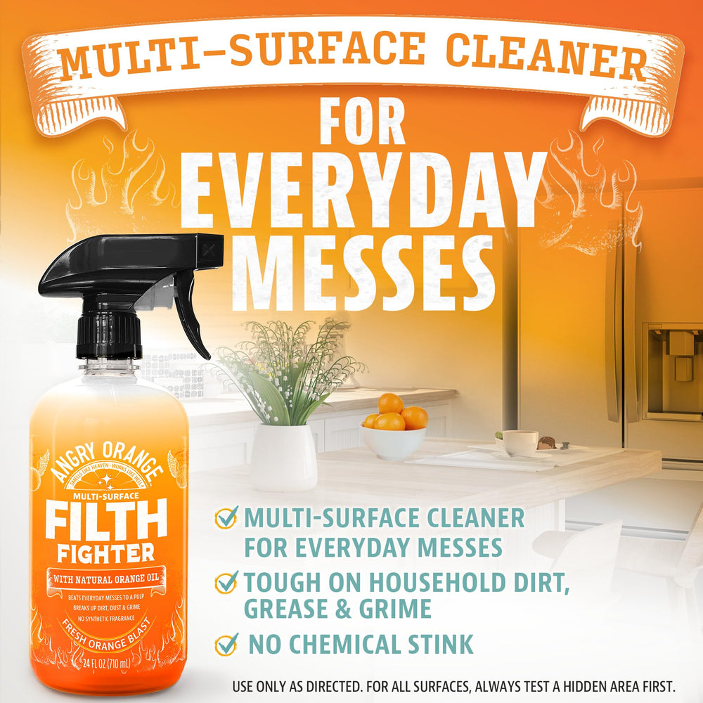ANGRY ORANGE cleaner spray mist for quick grime removal