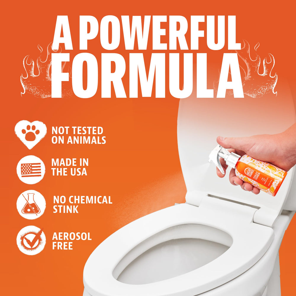 ANGRY ORANGE Toilet Tamer clove note closeup for warm spice emphasis