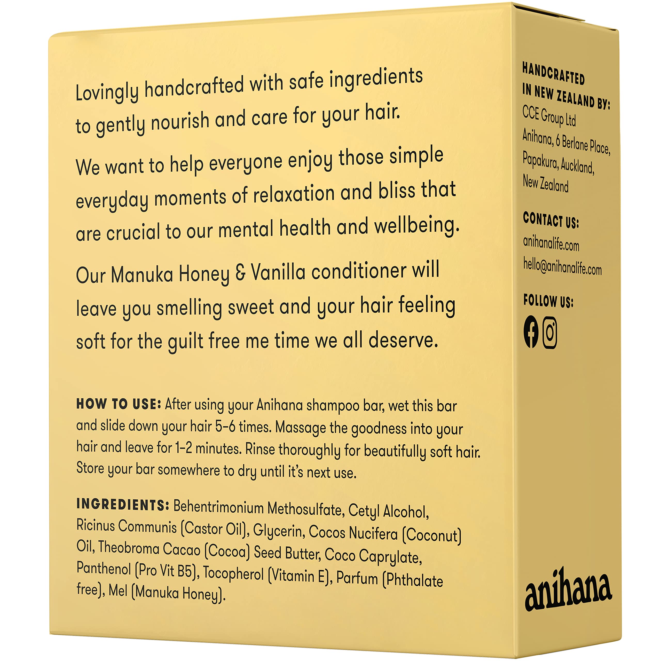 ANIHANA lightweight formula suitable for all hair types without heavy buildup.