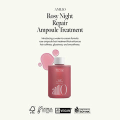 ANILLO Rosy Night Ampoule application close-up for smooth coverage