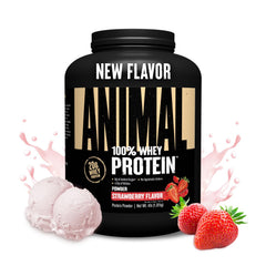 Animal 100% Whey Strawberry scoop for quick post-workout protein