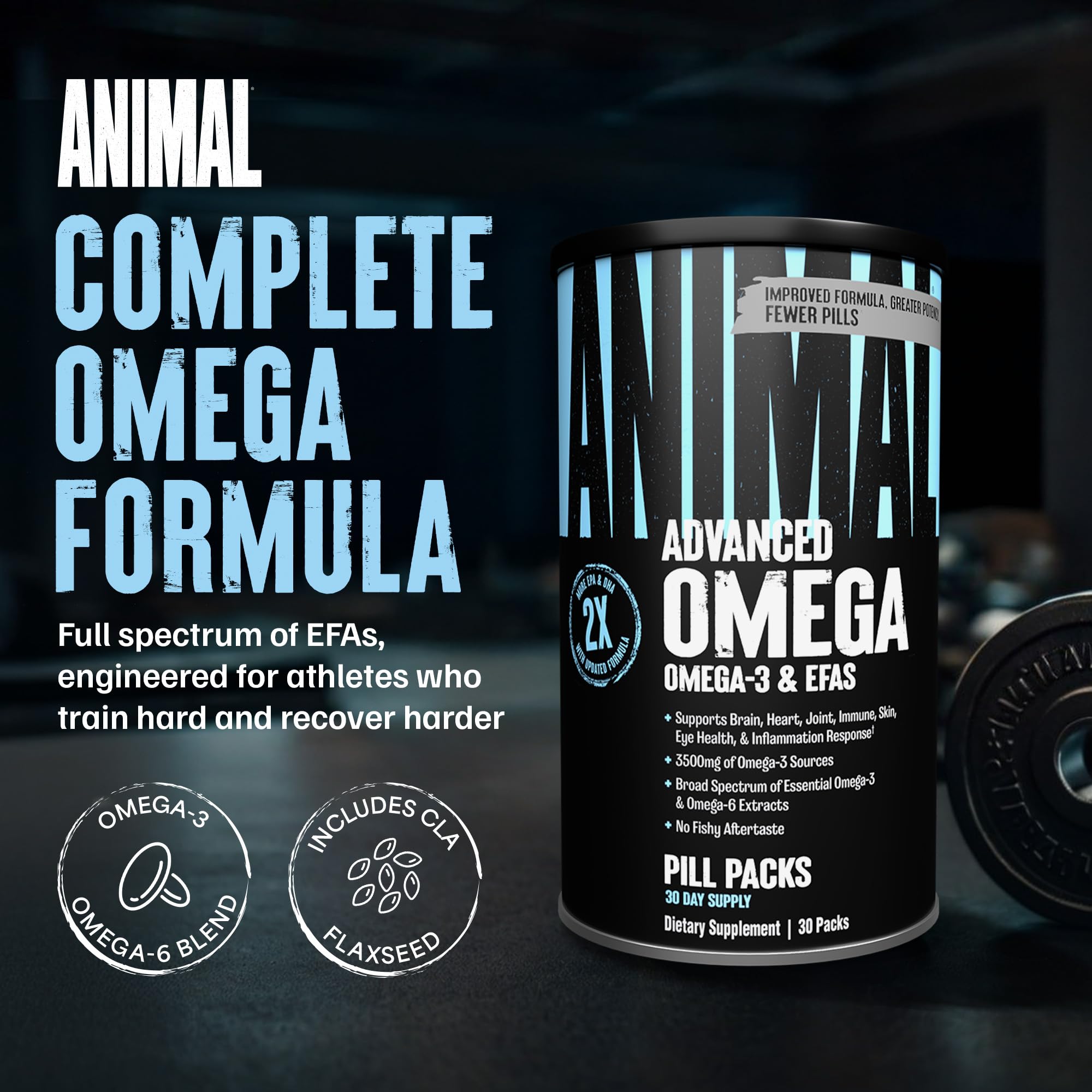 Animal Advanced Omega softgels burpless and easy to swallow during workouts