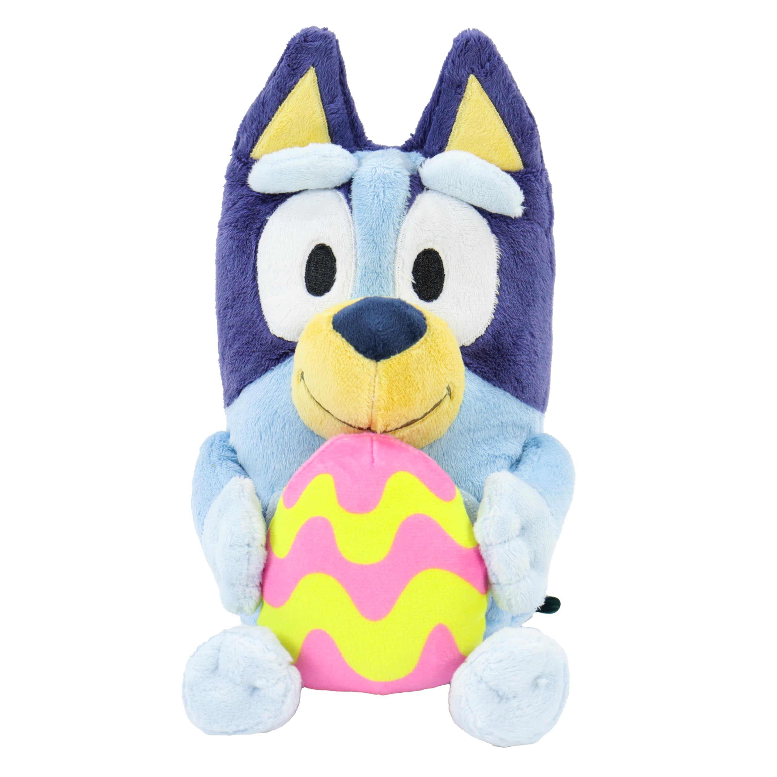 Animal Adventure Bluey nine-inch plush with Easter egg for gentle cuddles