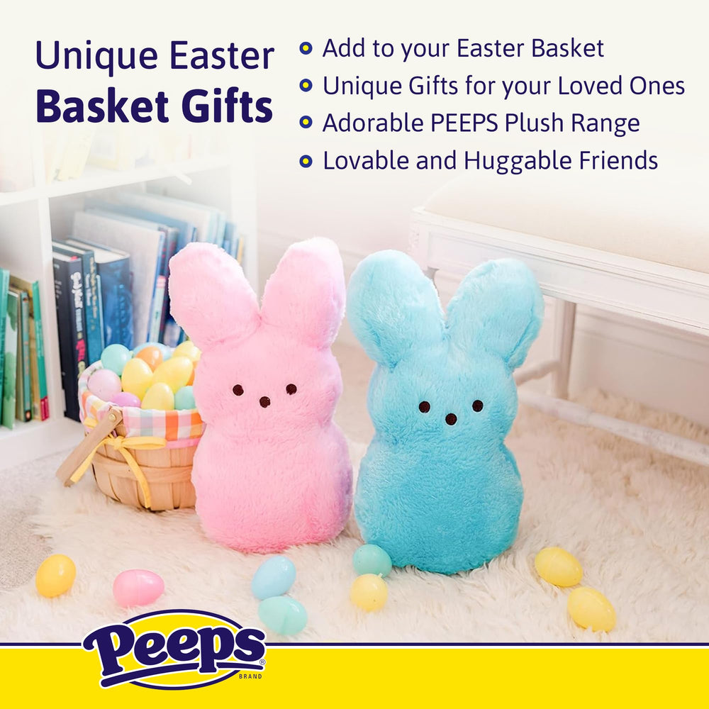 Animal Adventure Rainbow Shaggy Bunny Peeps Plush, packaging image, gift ready Easter surprise