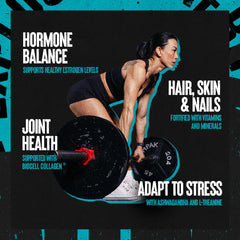 Animal Alpha F hormone balance image hints at estrogen support for active women.