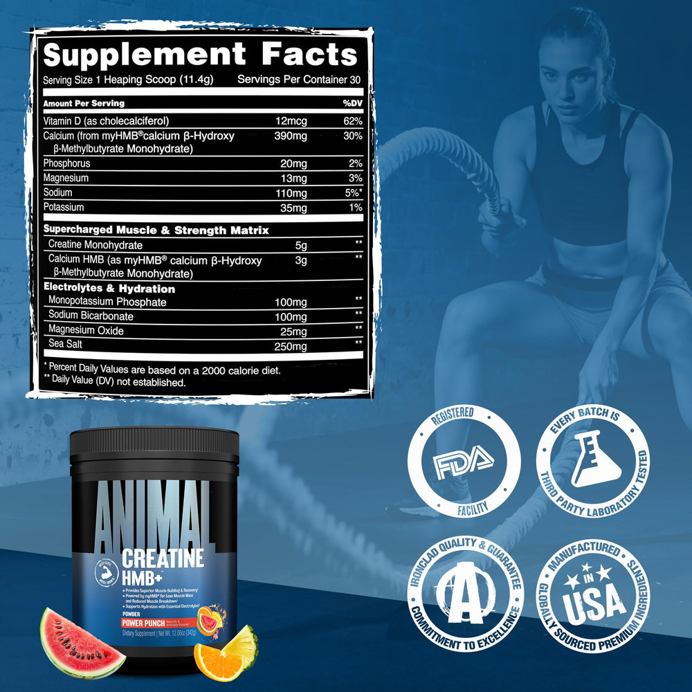 Animal Creatine HMB Powder post-workout routine ready