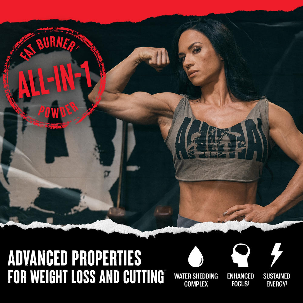Animal Cuts packaging closeup highlighting a comprehensive thermogenic formula.