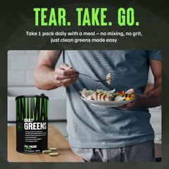 Animal Daily Greens capsules and tablets for easy swallowing.